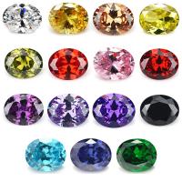 Cubic Zirconia Cabochoner, forskellig størrelse for valg & rivoli tilbage, blandede farver, 15pc'er/Bag, Solgt af Bag