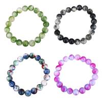 Persique Jade bracelet, Rond, normes différentes pour le choix, plus de couleurs à choisir, Longueur Environ 8 pouce, 10Strandstoron/lot, Vendu par lot