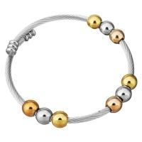 Nerūdijančio plieno Bangle, Nerūdijantis plienas, padengtą, moters, 8mm, 3mm, Vidinis skersmuo:Apytiksliai 56mm, Pardavė PC