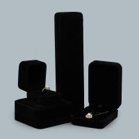 Velvet Jewelry Set Box Velveteen black Sold By Lot