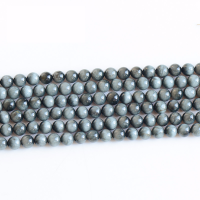 Hawk-eye Stone Bead, Runde, naturlig, forskellig størrelse for valg, Hole:Ca. 0.5-1mm, Solgt af Strand