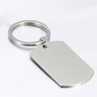 Stainless Steel Key Chain, Unisex, oprindelige farve, 50*28mm, Solgt af PC