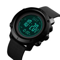 Reloj unisex de la joyería de SKmei®, silicona, con Vidrio & acero inoxidable, chapado, 30M resistente al agua & unisexo & ajustable & LED, más colores para la opción, 46x49x14mm, 22mm, longitud aproximado 10 Inch, Vendido por UD