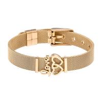 Bracciale gioielli in acciaio inossidabile, acciaio inox, placcato, unisex, nessuno, Lunghezza Appross. 8.6 pollice, 3Strandstrefolo/set, Venduto da set