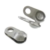 Rustfrit stål Bead Tips, 316 Stainless Steel, oprindelige farve, 4.20x5.80x3mm, Hole:Ca. 3mm, 2000pc'er/Bag, Solgt af Bag