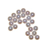 Halvdelen boret ferskvandskulturperle Beads, Ferskvandsperle, Kartoffel, naturlig, halv-boret, hvid, 7-8mm, Hole:Ca. 0.8mm, Solgt af PC