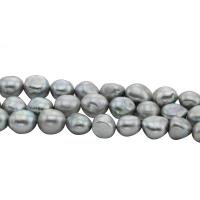 Barokní kultivované sladkovodní perle, Sladkovodní Pearl, Baroko, šedá, 12mm, Otvor:Cca 0.8mm, Prodáno za Cca 15.5 inch Strand