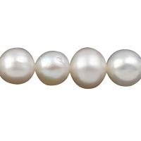 Krumpir Kulturan Slatkovodni Pearl perle, prirodan, bijel, 6-7mm, Rupa:Približno 0.8mm, Prodano Per 15 inčni Strand