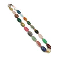 Gemstone smycken halsband, Ädelsten, polerad, Unisex & olika stilar för val, flerfärgad, 13x18mm,5x8mm, Såld Per Ca 19.69 inch Strand