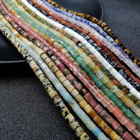 Mixed Edelsteen kralen, gepolijst, verschillende materialen voor de keuze, meer kleuren voor de keuze, 4mm, Gat:Ca 1mm, Ca 115pC's/Strand, Verkocht door Strand