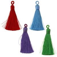 Dekorative Tassel, Viskose, flere farver til valg, 8x65x8mm, Ca. 10pc'er/PC, Solgt af PC