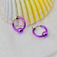 Brass Huggie Hoop Earring plated Unisex nickel lead & cadmium free 13mm Sold By Bag