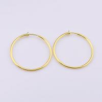 Brass Hoop Earring plated Unisex nickel lead & cadmium free Sold By Bag