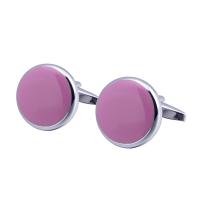 Brass Cufflinks plated purple nickel lead & cadmium free Sold By PC