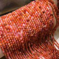 Yunnan Red Agate Bead, polerad, DIY & fasetterad, röd, 3-3.5MM, Ca 133PC/Strand, Såld Per Ca 16 inch Strand