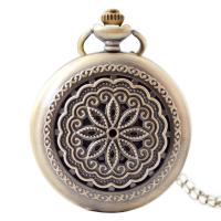 Muoti Pocket Watch, Sinkkiseos, kanssa Muovi, antiikki messinki väri päällystetty, Unisex & veistetty, metalliväri päällystetty, lyijy ja sen kadmium vapaa, 45MM, Pituus N. 19 tuuma, 10PC/erä, Myymät erä