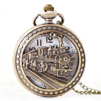 Fashion Pocket Watch, Cink ötvözet, -val PC műanyag, antik sárgaréz színű krómozott, egynemű & üreges, metál színű aranyozott, nikkel, ólom és kadmium mentes, 47MM, Hossz Kb 19 inch, 10PC-k/Lot, Által értékesített Lot