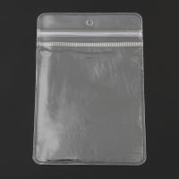 Zip Lock Bag, PVC, Téglalap, különböző méretű a választás, tiszta, 100PC-k/Bag, Által értékesített Bag