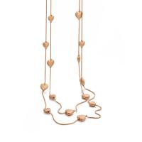 Collier en alliage de zinc Pull, avec 50m chaînes de rallonge, coeur, Placage, pour femme, plus de couleurs à choisir, protéger l'environnement, sans nickel, plomb et cadmium, 15mm, Vendu par Environ 35.4 pouce brin