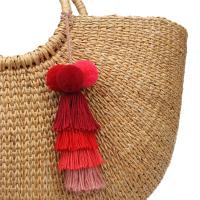 Plush Bag vedhæng, Tassel, flere farver til valg, 260mm, Solgt af Strand