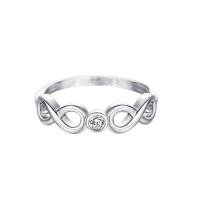 Anillo de Aleación de Zinc, chapado, para mujer & con circonia cúbica, más colores para la opción, libre de plomo & cadmio, 5mm, tamaño:6, 8PCs/Grupo, Vendido por Grupo