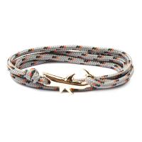 Zink Alloy Armband, med Terylene Cord, guldfärg pläterade, Unisex & multi-strand, fler färger för val, Längd Ca 8 inch, 10Strands/Lot, Säljs av Lot