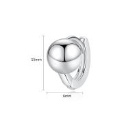 Orecchini cerchietti Hoop ottone, placcato, per la donna, nessuno, assenza di nichel,piombo&cadmio, 6*15mm, Venduto da coppia