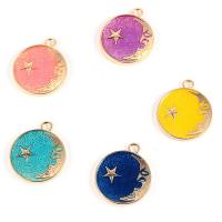 Zinc Alloy émail Pendants, alliage de zinc, Placage de couleur d'or, couleurs mélangées, protéger l'environnement, sans nickel, plomb et cadmium, 27x23mm, Trou:Environ 2mm, 10PC/sac, Vendu par sac