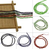 Jalokivi korut Helmet, eri materiaaleja valinta, 3*3mm, N. 124PC/Strand, Myyty Per N. 14.1 tuuma Strand