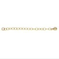 Doublé or Chaîne de Bracelet, Plaqué d'or 14K, chaîne ovale & styles différents pour le choix, protéger l'environnement, sans nickel, plomb et cadmium, 2.6mm, 4mm, Vendu par Environ 2.2 pouce brin