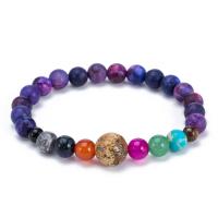 Gemstone Náramky, Drahokam, Kolo, různé materiály pro výběr & unisex, Prodáno za Cca 7.5 inch Strand