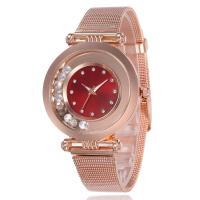 Reloj de Pulsera Unisex, aleación de zinc, con Vidrio, chapado en color rosa dorada, sin impermeables & unisexo, más colores para la opción, libre de níquel, plomo & cadmio, 37*7mm, longitud aproximado 9.5 Inch, Vendido por UD