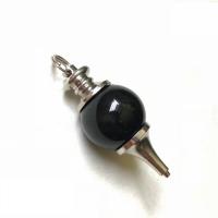 Gemstone Hängen Smycken, Ädelsten, polerad, olika material för val, 18mm, Hål:Ca 1mm, Säljs av PC