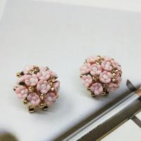 Pendientes de Perno de Aleación de Zinc, con Porcelana, Joyería & para mujer & con diamantes de imitación, más colores para la opción, 15mm, Vendido por Par