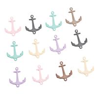 Zinc Alloy Ship Wheel & Anchor Pendentif, alliage de zinc, ancre, vernis au four, Style coréen & double trou, plus de couleurs à choisir, protéger l'environnement, sans nickel, plomb et cadmium, 20mm, Trou:Environ 1mm, 20PC/sac, Vendu par sac