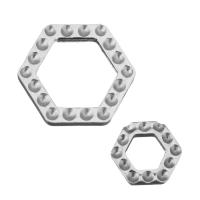 Acero inoxidable Linking Ring, diverso tamaño para la opción, color original, aproximado 200PCs/Grupo, Vendido por Grupo