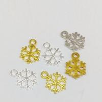 Zinc Alloy Pendler, Snowflake, forgyldt, flere farver til valg, nikkel, bly & cadmium fri, 15x10x1.20mm, Hole:Ca. 2mm, 100pc'er/Bag, Solgt af Bag