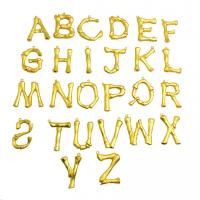 Zink Alloy Alphabet Hängen, Alfabetsbokstav, olika stilar för val, guld, nickel, bly och kadmium gratis, 30mm, Hål:Ca 1mm, 2PC/Lot, Säljs av Lot