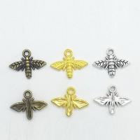 Zinc Alloy Animal Pendler, Bee, forgyldt, flere farver til valg, nikkel, bly & cadmium fri, 17x14x2mm, 100pc'er/Bag, Solgt af Bag