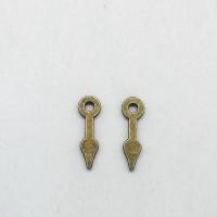 Colgantes de Aleación de Zinc, chapado en color bronce antiguo, libre de níquel, plomo & cadmio, 16x5x1.30mm, agujero:aproximado 2mm, 100PCs/Bolsa, Vendido por Bolsa