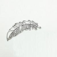 Zink Alloy Leaf Hängen, antik silver pläterad, ihålig, nickel, bly och kadmium gratis, 65x20x1.30mm, Hål:Ca 1mm, 50PC/Bag, Säljs av Bag