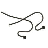 Stainless Steel Hook Earwire black Approx Sold By Lot