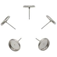 Stainless Steel Earring Stud Component original color Sold By Bag