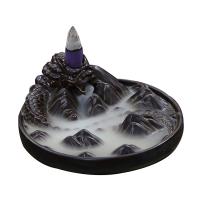 Porcelain Backflow Incense Burner, Poircealláin, Babhta, 123x123x53mm, Díolta De réir PC