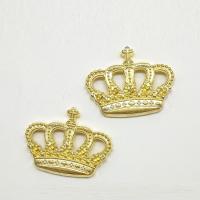 Zink Alloy Smycken Cabochons, Crown, antik guldfärg pläterade, nickel, bly och kadmium gratis, 29x22x2.80mm, 50PC/Bag, Säljs av Bag