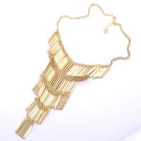 Cruach dhosmálta Fringe Necklace, dath an óir plated, do bhean, Díolta Per 17.7 Inse Snáithe