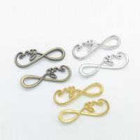 Zinc Alloy Connector Infinity plated 1/1 loop nickel lead & cadmium free Approx 6mm Sold By Bag