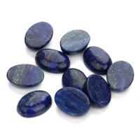 Lapis Lazuli Cabochon, forskellig størrelse for valg & flad bagside, 10PC/Bag, Solgt af Bag