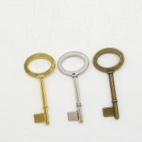 Zinklegering Key Hangers, Zinc Alloy, Sleutel, plated, meer kleuren voor de keuze, nikkel, lood en cadmium vrij, 33x15x1.80mm, Gat:Ca 6mm, 100pC's/Bag, Verkocht door Bag