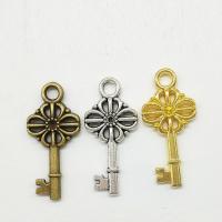 Zinc Alloy Key Pendants plated nickel lead & cadmium free Approx 2mm Sold By Bag